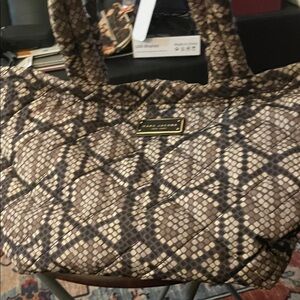 Marc Jacobs Brown and Tan Quilted Bag